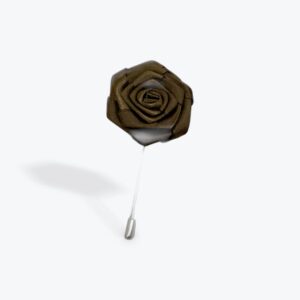 Brown Rose Lapel Pin