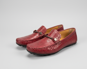 NERO-Croco Leather Look With Chain Loafer