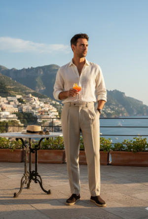 riviera - Linen Tailored Trousers