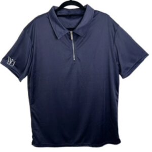 Neat Signature Zipper polo